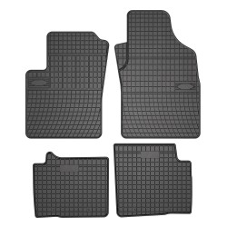 Tappetini per auto ElToro compatibili con Fiat 500 dal 2020 in poi su misura in gomma | Note: Hybrid | Tipo Auto: Hatchback | Materiale resistente | Bordi alti protettivi
